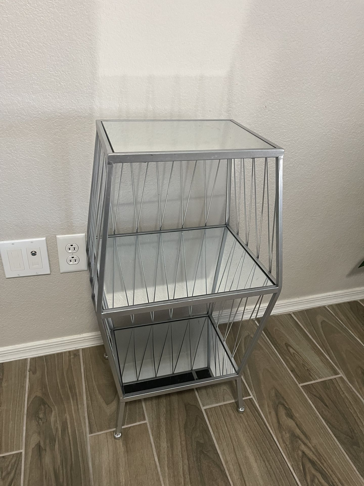 Mirrored Side Table 