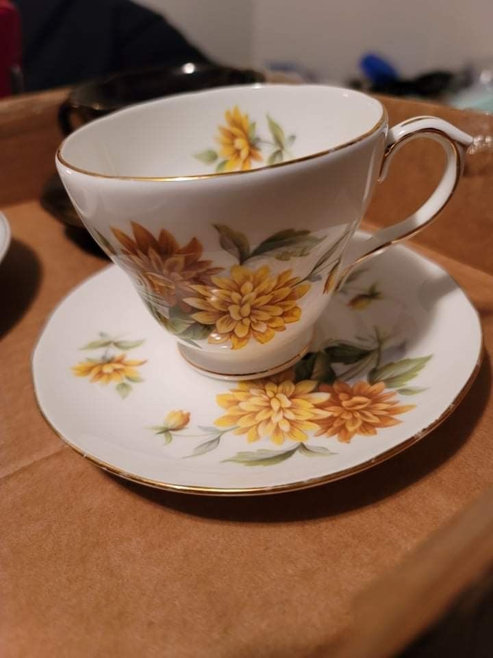 Vintage China Tea Cups With Saucers ..$20.ea.set