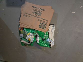 Potting soil + gardening tools + leaf bags