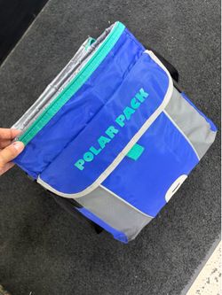 Polar Pack Insulated Soft Cooler Lunch Bag - Blue & Teal