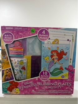 🩵 PRINCESS RUBBING PLATES ACTIVITY SET
