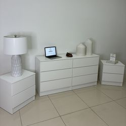 Brand New Dresser and 2 Nightstands / Comoda y Mesas de Noche Nuevo a Estrenar … Fast 🚚