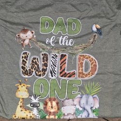 "Dad Of The Wild One" T-shirt - Xl