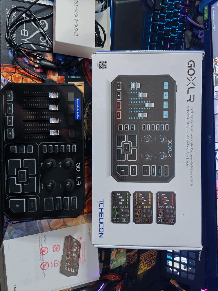 TC Helicon Goxlr Mixer And Stand With Power Cord.
