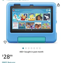 Amazon Kid-Proof Case for Fire 7 tablet (Only compatible with 12th generation tablet, 2022 release) - Blue 