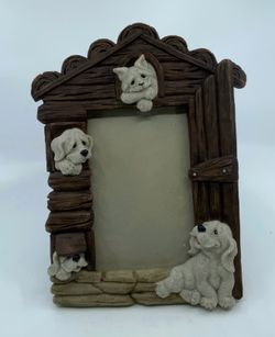 Vintage 2001 Second Nature Design Quarry Critters 4x6 Photo Picture Frame