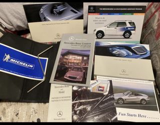 2003 Mercedes Benz C class OEM Owners Manual Set.