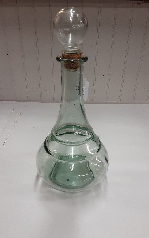 Vintage Handcrafted Decanter With Stopper- Located In Shelton