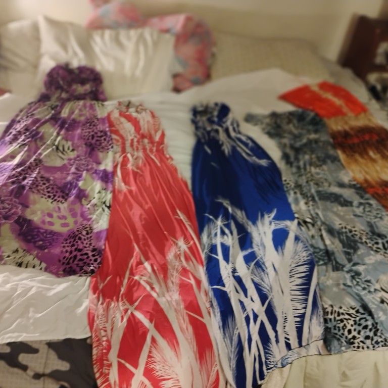 Ladies Long Comfy Dresses Sz Xl/1x