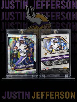 Justin Jefferson Panini Prizm Football Card