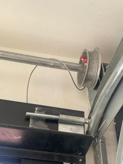 Garage Door Broken Spring Opener Off Track Replace Adjustment And Parts