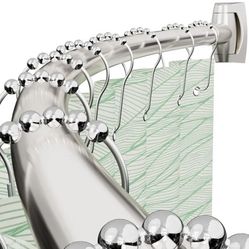 Curved Shower Curtain Rod 43-72 Inches Adjustable