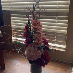 Fake Flowers With Vase