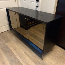 West Elm Celestial Buffet Credenza -Antique Mirror/Onyx Finish