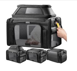 Shargiovy Expandable Pet Carrier Bag