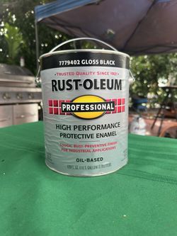 Paint Rust-Oleum Professional Gloss Black Enamel 1 Gallon
