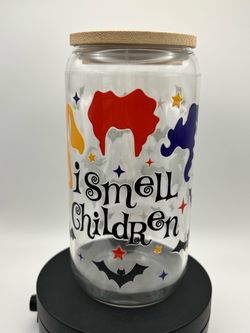 Hocus Pocus Glass Cup with Bamboo Lid