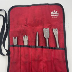 Mac Tools Air Hammer 5pc Chisel Set Complete AHBK5P