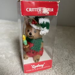 Vintage Critter Sitter Christmas Ornamentk Home Decor Sydney Kangaroo 
