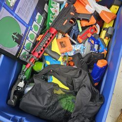 Bucket Of Nerf Guns 