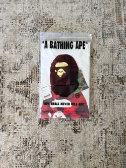 Bape White Red T Shirt