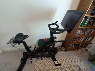 Peloton PLUS + Bike with Swivel Screen and Upgraded Pedals and Seat