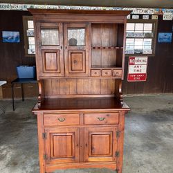 Antique Pilgrim, Pine, China Cabinet