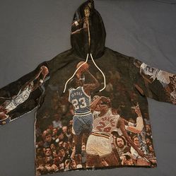 Vintage Tapestry Michael Jordan UNC Sweater Hoodie