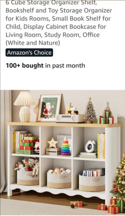 6 cube storage organizer shelf
