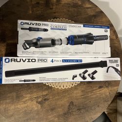 NEW Ruvio Handheld Vacuum Cordless Bagless Rechargeable Hepa & 4pc Accessory Kit