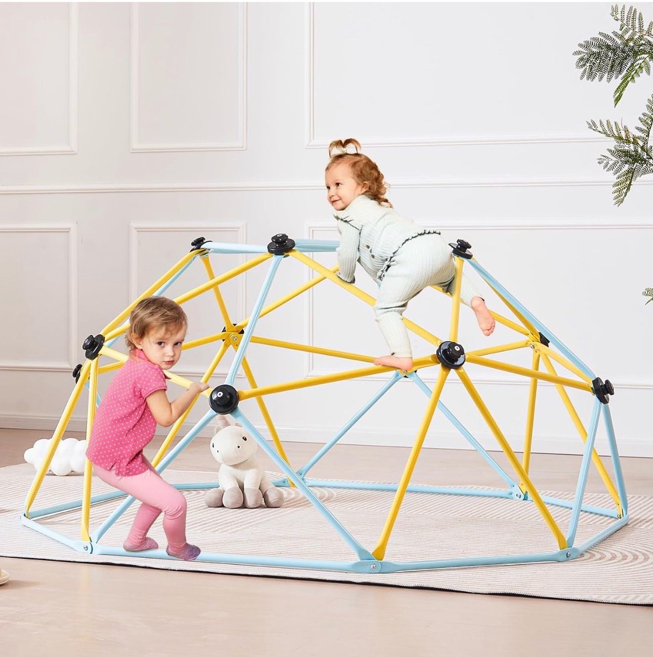 NEW Gardenature 6FT Climbing Dome for Kids 3-8, Jungle Gym for Indoor and Outdoor