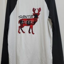 Santa Deer Womens Night Shirt, Large
