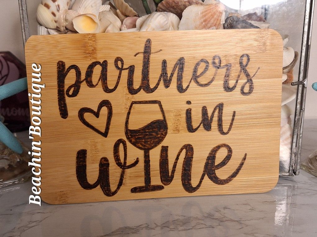 Partners In Wine Cutting Charcuterie Board