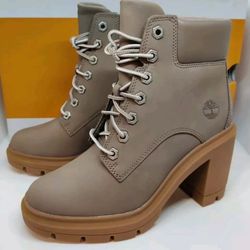 Women's Timberland Allington Heights 6" Boots - Taupe Nubuck Size 9.5, 10