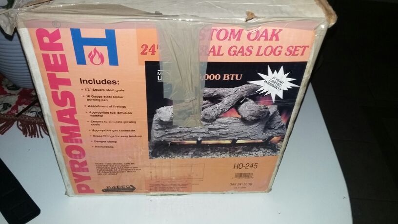Pyromaster custom oak Gas Log Set 24 Inch Natural Gas Fire Cement Logs  Burner for Sale in Anaheim, CA - OfferUp