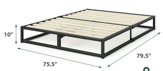 King size platform metal bedframe