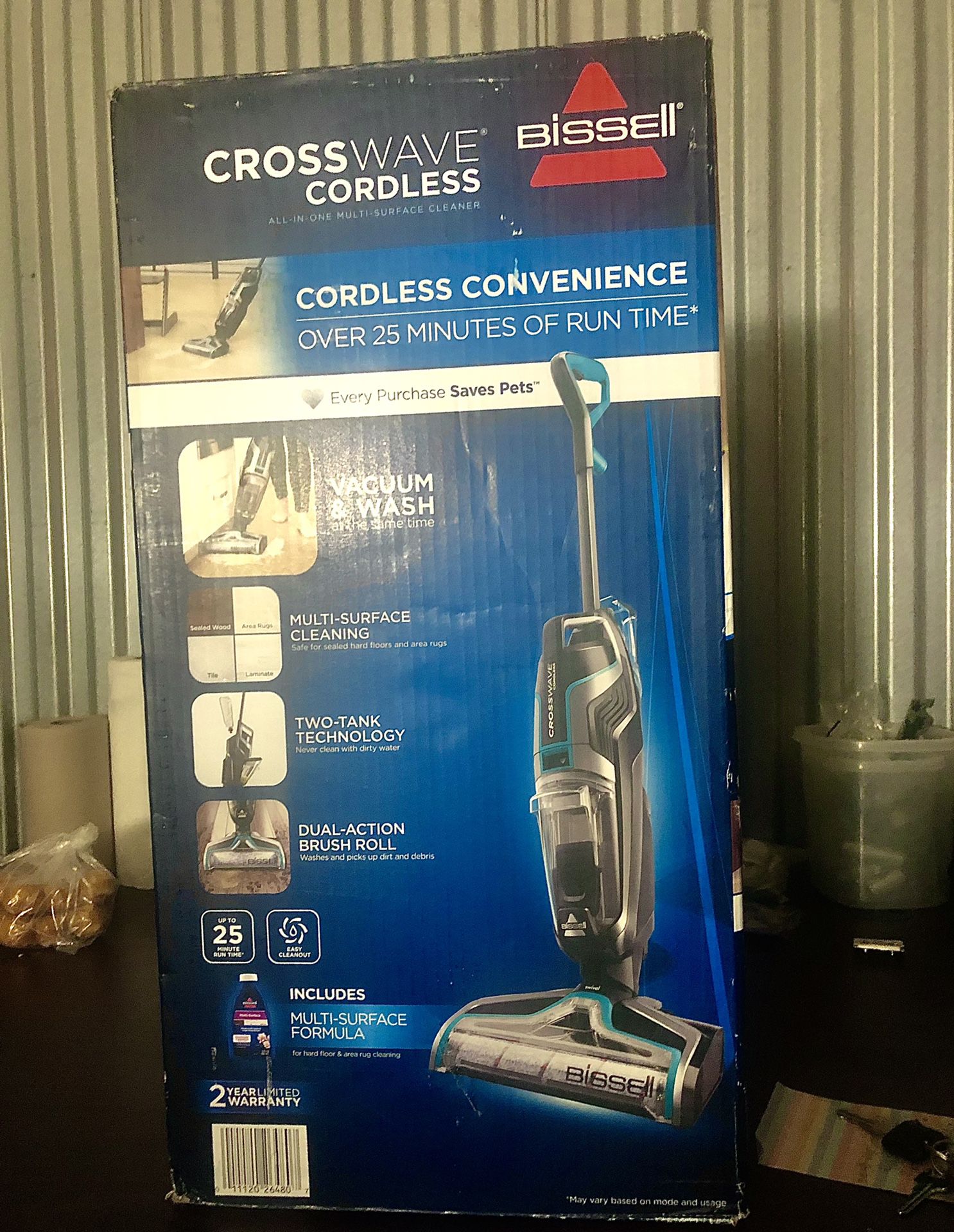 New Bissell Crosswave Cordless All-In-One Multi-Surface Cleaner