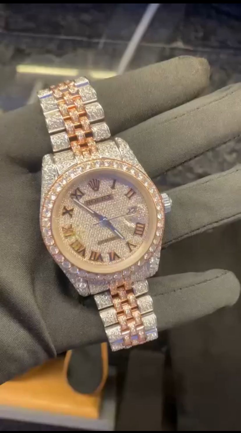 Real Vvs moissanite Watch