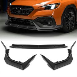 For 2022 2023 2024 2025 Subaru WRX CS-Style Matt Black Front Bumper Lip Spoiler Splitter -(2-PU-208