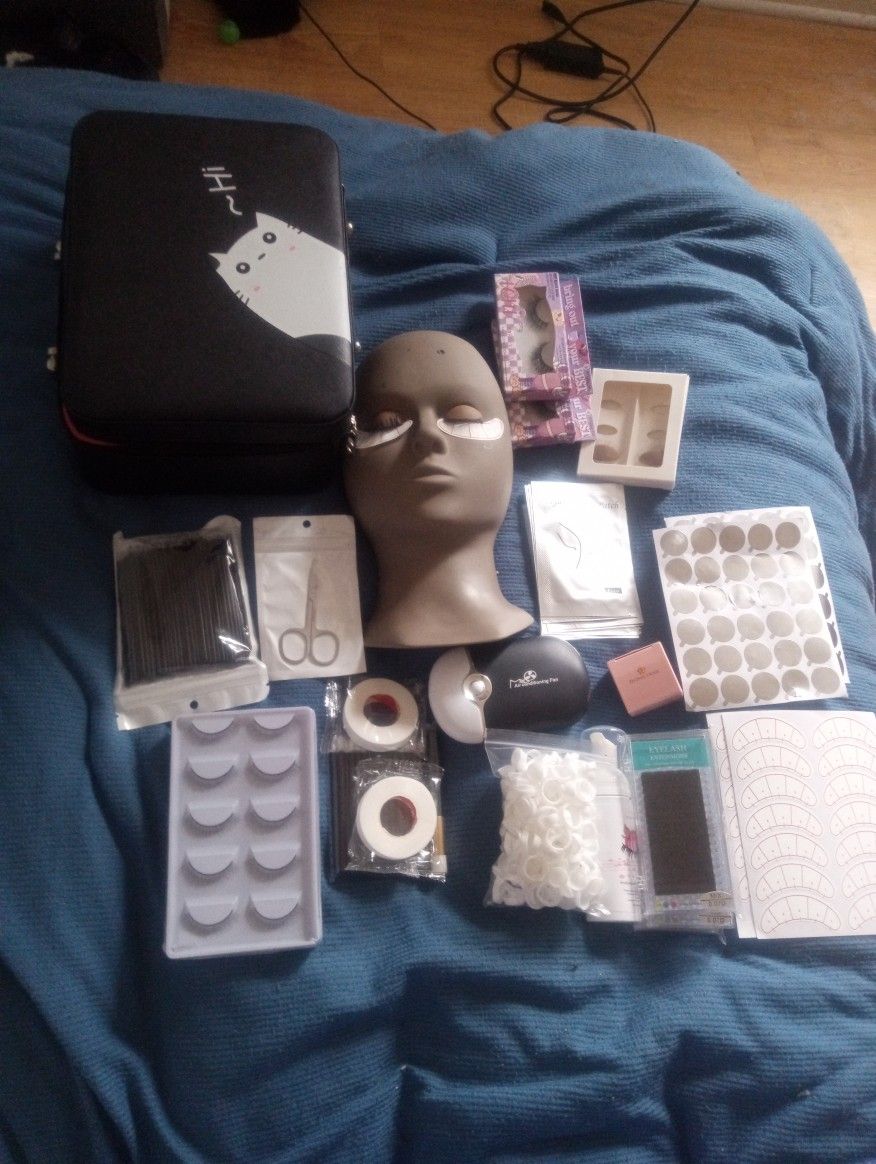 lash extension kit with lash head