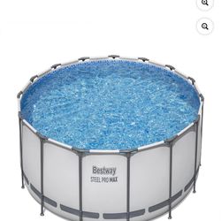 Bestway: Juego de Piscina Elevada Steel Pro MAX de 15' X 48" - 4231 Galones, Piscina Familiar Al Aire Libre, Resistente a la Corrosión y a Perforacion