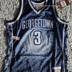 Vintage Mitchell & Ness Georgetown Iverson Jersey large
