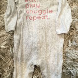 Carters Girl 6M Long Sleeve One Piece Romper