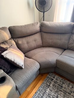 Sectional Couch with Recliners – Good Condition – $400
