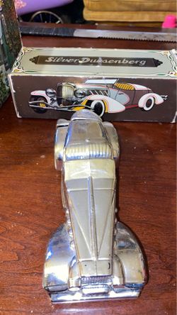 Vtg Avon silver duesenberg wild country after shave