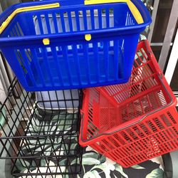 Storage Basket,s 2 Plastic one Metal All For  $5