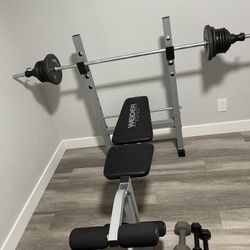 Bench Press And Weights 