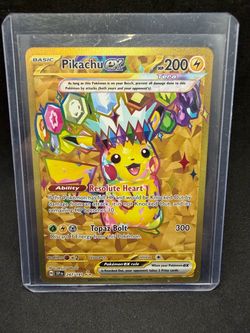 Pikachu ex Gold Hyper Rare 247/191 Pokémon Card