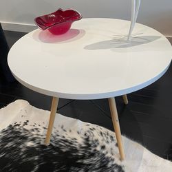 Eames-Style CB2 White Table