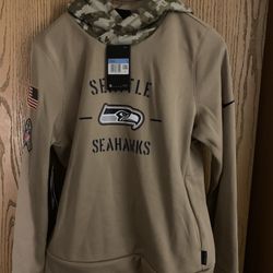 Ladies Salute To Service Seattle Seahawks Sweatshirt Sz Med Nwt